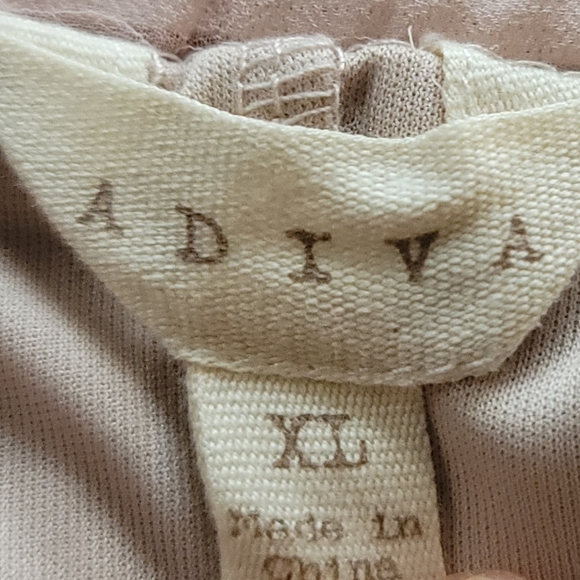 ADIVA PEACH PLEATED MIDI  CHIFFON SKIRT XL - Picture 7 of 7